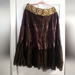 Brown Maxi Skirt (Women's 1X)
